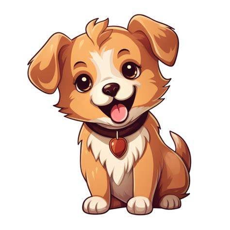 Perro convertido en personaje animado