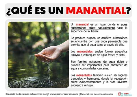 Protección y contaminación de un manantial