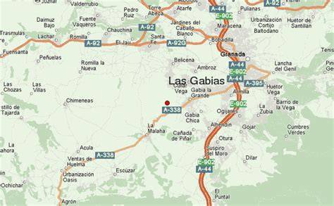 Mapa de Las Gabias y EDAR de Los Vados