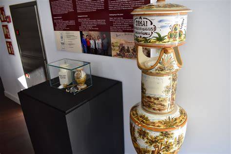 Filtro Sinaí en vitrina de museo