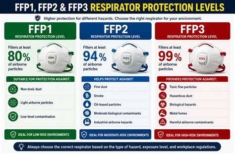 clasificación filtros FFP1 FFP2 FFP3