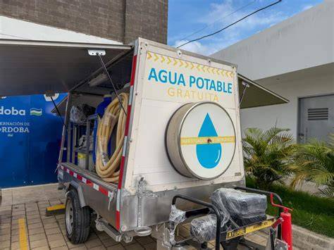 Planta potabilizadora móvil en emergencia
