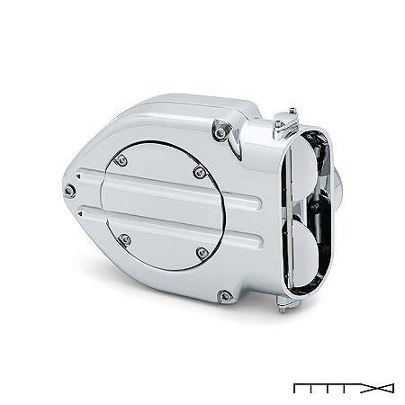 Hypercharger cromado para Sportster 883