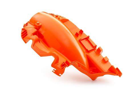 Parte inferior caja filtro aire KTM naranja