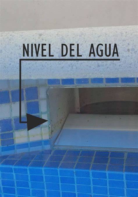 Nivel de agua correcto en skimmer
