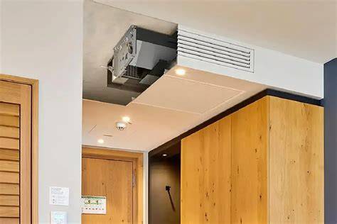 filtro de aire instalado en unidad climatización