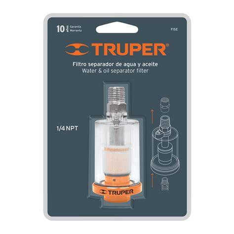 Filtro separador de agua para compresor
