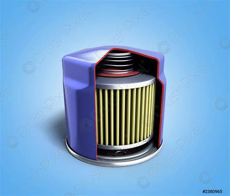 estructura interna filtro aire automóvil