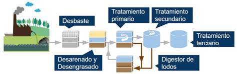 Esquema de las fases de tratamiento EDAR