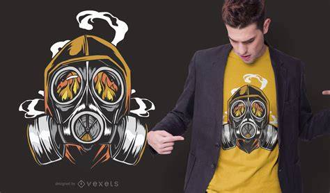 RDA con diseño de máscara de gas