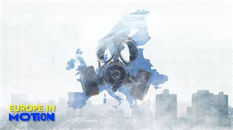Contaminación atmosférica en Europa mapa