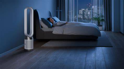 Dyson Purifier Cool PC1 en dormitorio silencioso