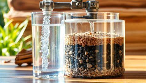 Libro con páginas para filtrar agua