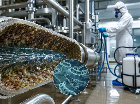 Biofilm en tuberías de bebederos avícolas