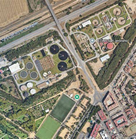 Depuradora de San Jerónimo y entorno urbano