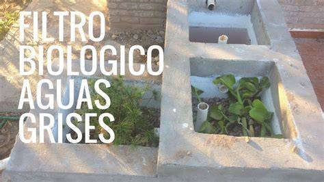 Capas internas de filtro para aguas grises