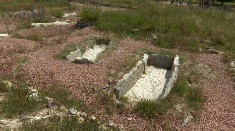 Necrópolis visigoda con tumbas orientadas