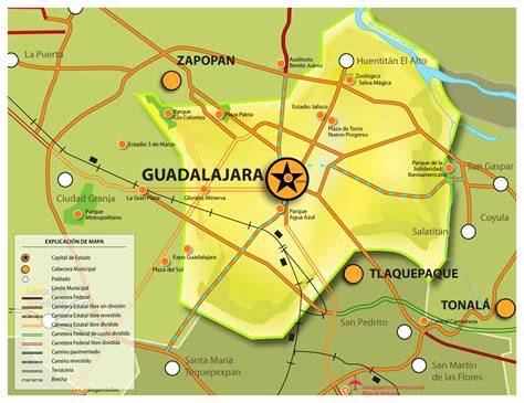 Mapa de depuradoras en Guadalajara