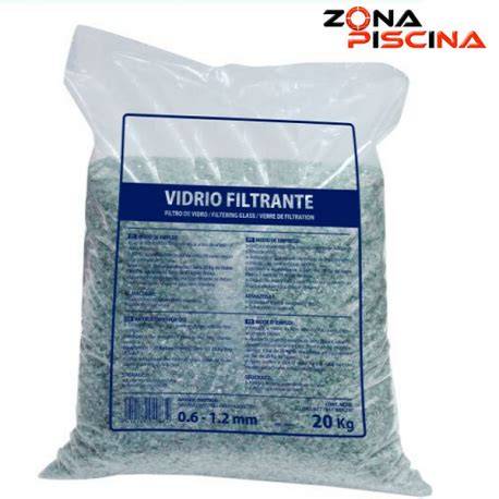 Vidrio filtrante reciclado para piscinas