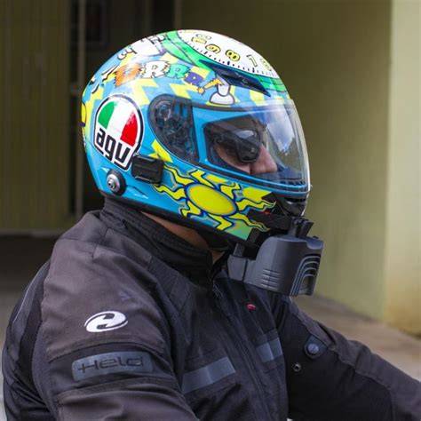 Casco modular con filtro de aire integrado