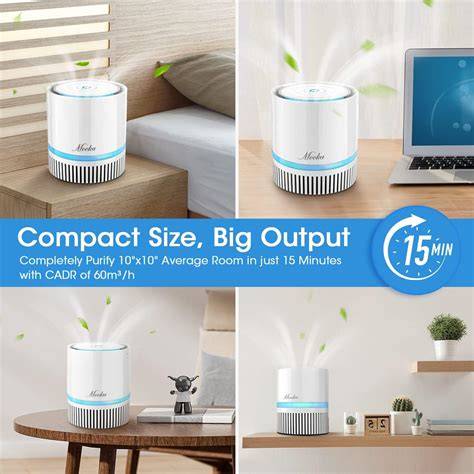 Purificador HEPA en dormitorio