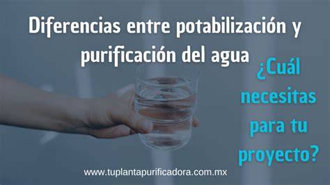 Diferencias entre filtración y purificación del agua