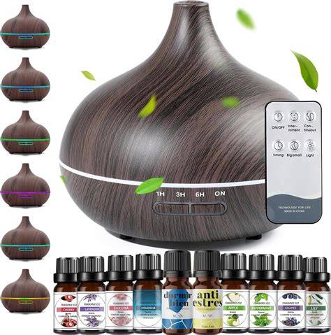 Difusor de aromas con gotas de aceite esencial