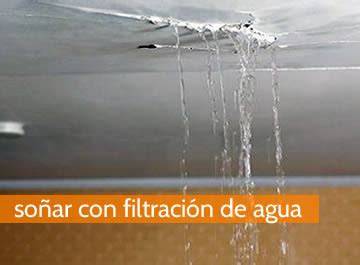 Filtración de agua en techo y pared