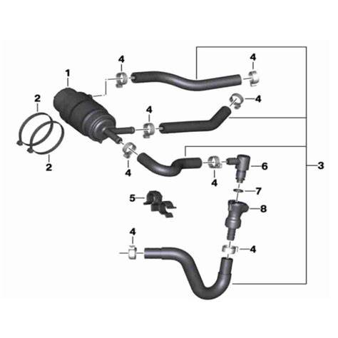 Filtro de combustible BMW F 650 GS desmontado