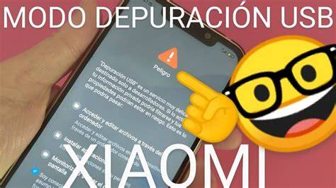 Opciones desarrollador Xiaomi depuración USB