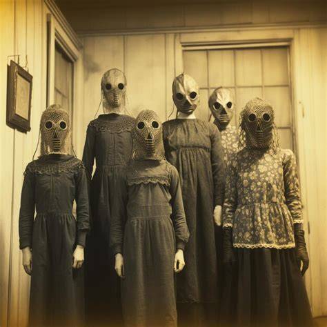 Familia británica con máscaras antigás 1941