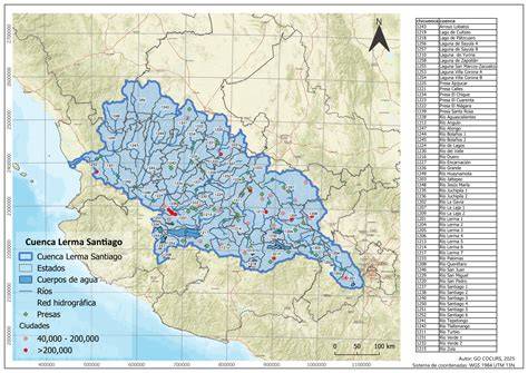 Mapa de la red de saneamiento de Cuenca