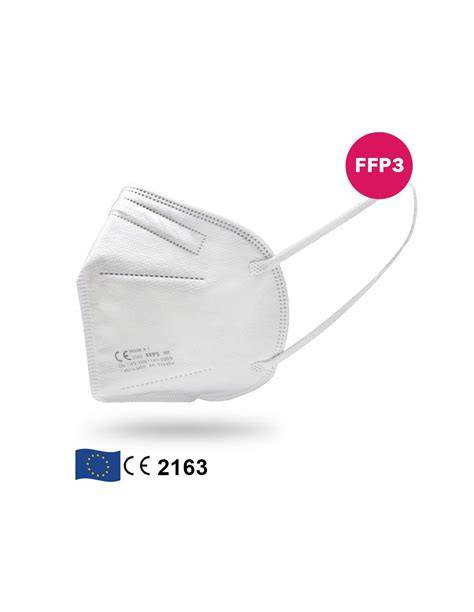 Mascarilla FFP3 blanca con marcado CE