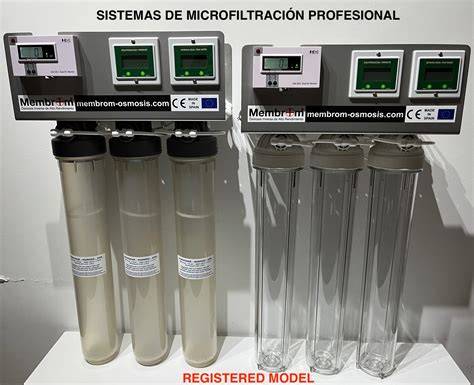 Microfiltro industrial en sistema de lluvia