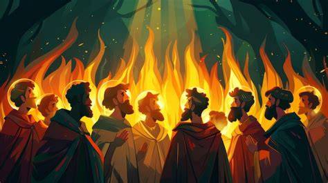 Lenguas de fuego en Pentecostés