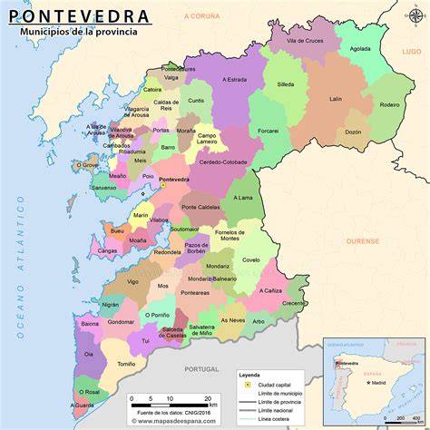 Mapa de competencia territorial Pontevedra Lugo