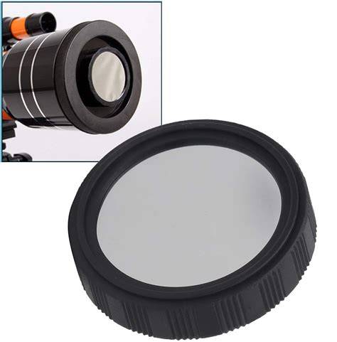 Filtro solar frontal en telescopio refractor
