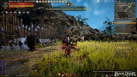 Jardín de Black Desert con espantapájaros