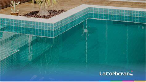 Flóculos sedimentando en piscina turbia