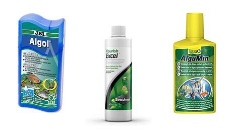 Botellas líquidas antialgas para acuario