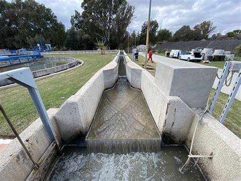 Canal de salida de agua depurada