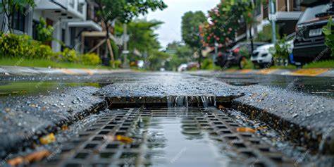 Escorrentía urbana durante una lluvia intensa