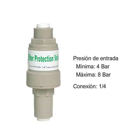 reductor presión equipo ósmosis inversa
