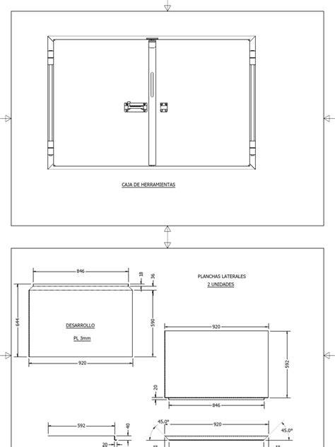 Planos de caja para filtro de semillas