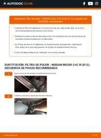 Filtro de habitáculo Nissan Micra K12