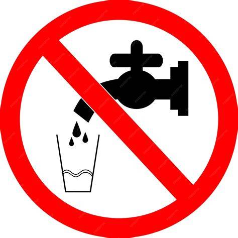 Pictograma de agua no potable