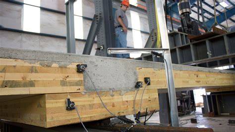 estructura híbrida madera y hormigón