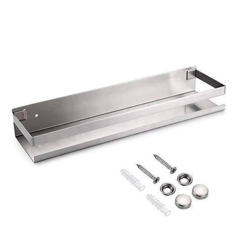 Estantes de ducha minimalistas en acero inoxidable