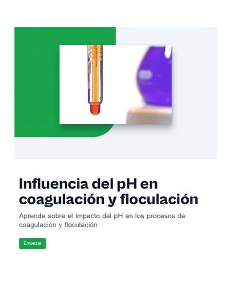 Influencia del pH en formación de flóculos