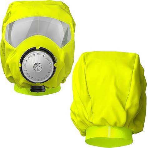 Capucha filtrante para evacuación de incendios